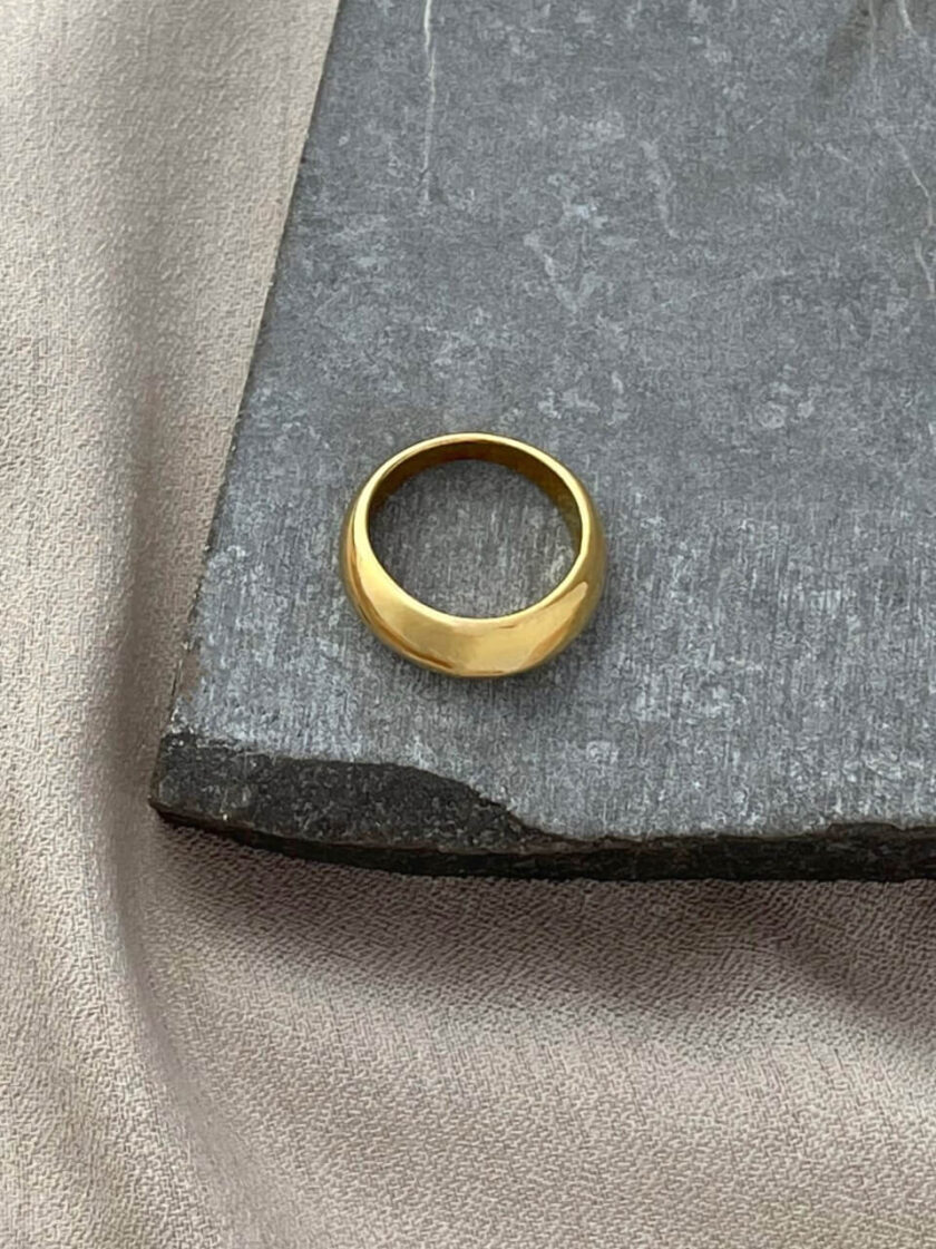 δαχτυλίδι puff χρυσό