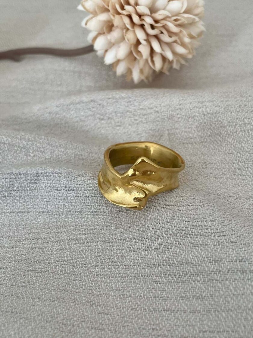 δαχτυλίδι formless χρυσό ατσάλι