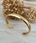 βραχιόλι χειροπέδα angular bangle bracelet χρυσό ατσάλι minimal
