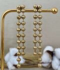 διπλά σκουλαρίκια bubbles μπίλιες χρυσές αλυσίδα ανοξείδωτο ατσάλι επιχρυσωμένο lyxnari bijoux
