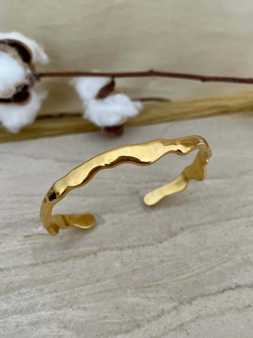 drip ατσάλινο βραχιόλι από ατσάλι ανοξείδωτο ατσάλι βραχιόλια γυναικεία melt design λιωμένα κοσμήματα γυναικεία χρυσό